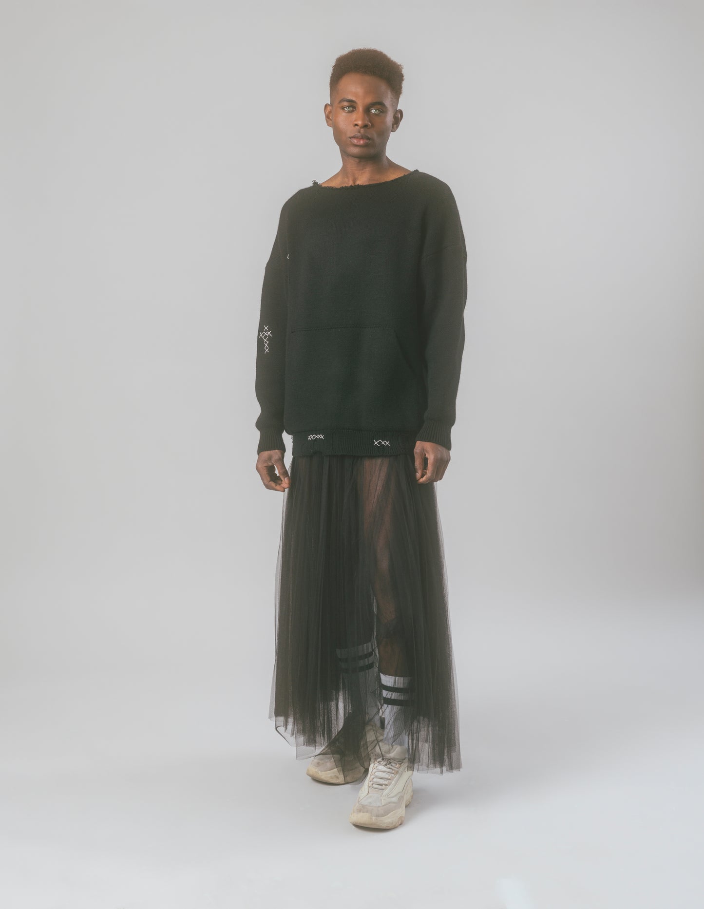 KNITTED BLACK EDEN JESUS -- SOLD