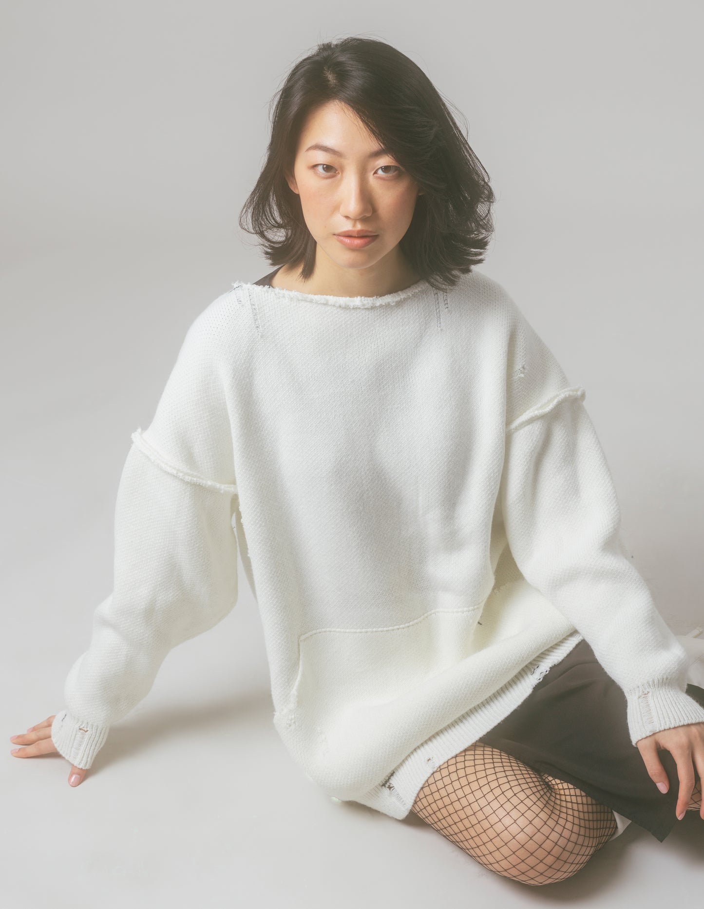 KNITTED BEIGE MARIA -- SOLD